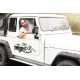 4x4 Offroad джип, планина, комплект стикери