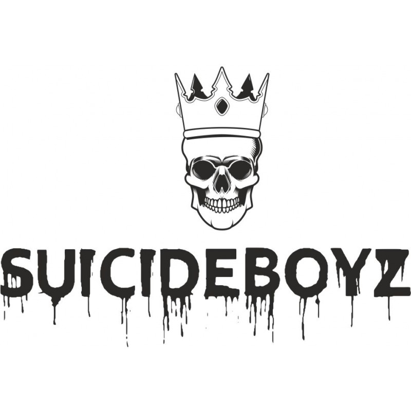 Стикер Suiside Boyz, череп с корона