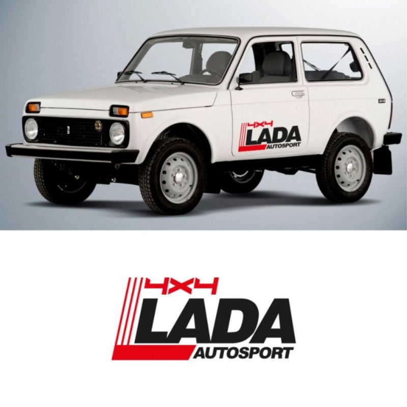 Lada Niva, стикери,4х4, autosport