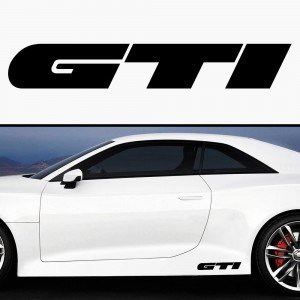 Два броя стикера GTI