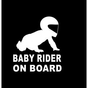 Бебе моторист в колата,  Baby on board Пистов мотор
